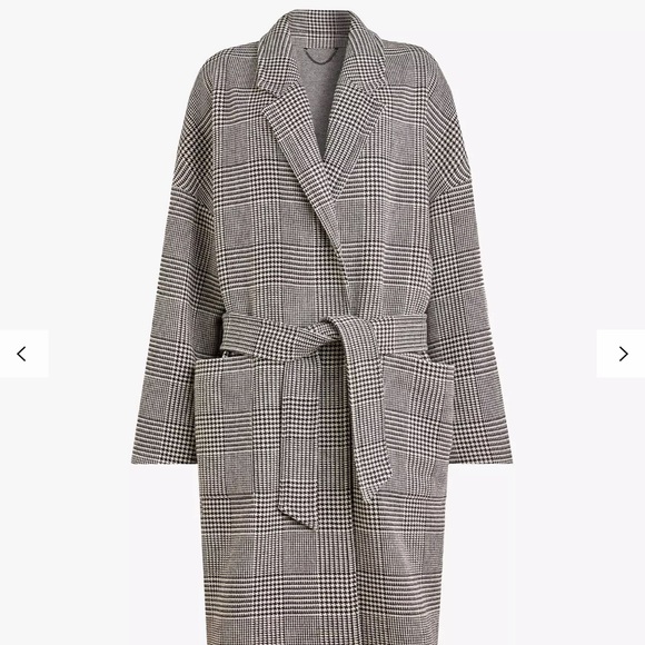 allsaints ivy checked jacket
